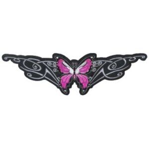 Lethal Threat Pink Tribal Butterfly Patch, 12"x3", LT30028 💸
